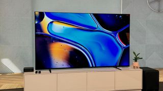Sony Bravia 8 OLED TV on a TV stand