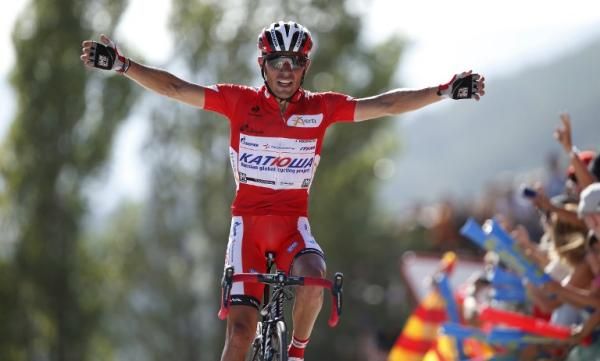 Joaquim Rodriguez (Katusha) wins stage 6 of the Vuelta a Espana