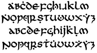 The First Order font and its core character set