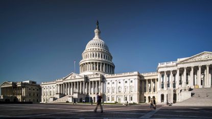 Eastern facade of US Capitol building