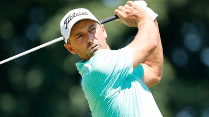 Charles Howell III takes a tee shot during the 2022 Travelers Championship