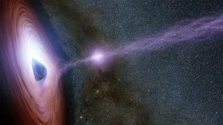 An illustration of a black hole