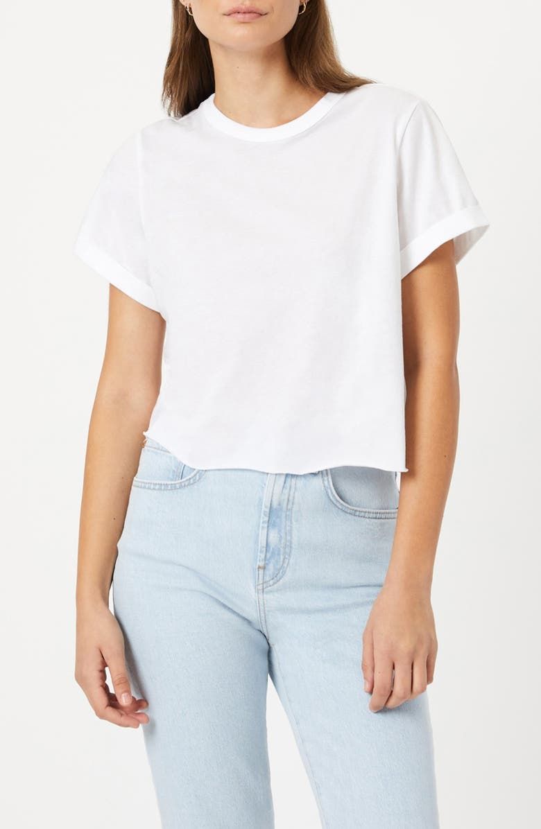 Raw Hem Crop T-Shirt