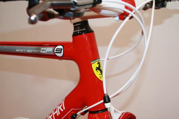 Colnago is proud of its association with Ferrari and there's no mistaking the head badge on this CF9.