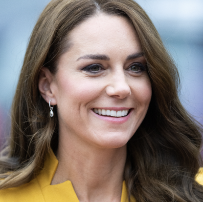 Catherine, Princess of Wales visits the Royal Surrey County Hospital's Maternity Unit at Royal Surrey County Hospital on October 05, 2022 in Guildford, England. 