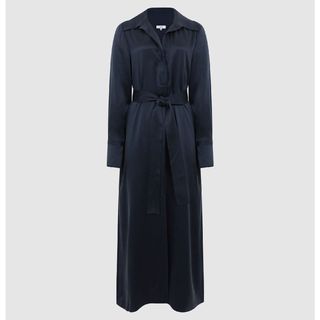 Reiss silk shirt dress