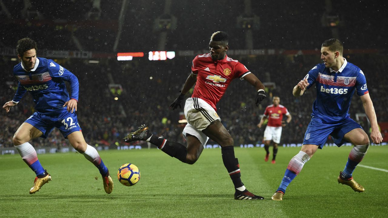 Paul Pogba Man Utd Stoke City Premier League