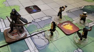 A Ranger is approached by numerous goblins in a game of Trials of Tempus