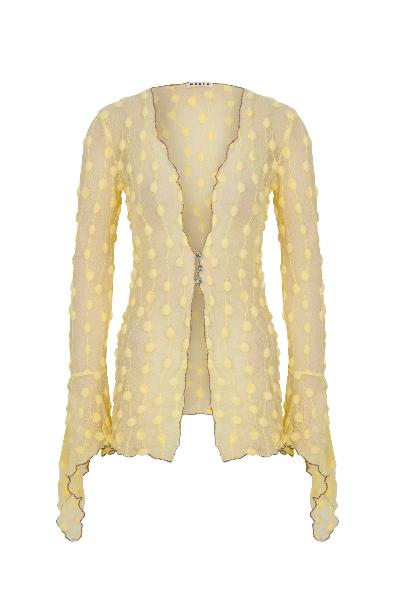 Yellow Debbie Lace Top