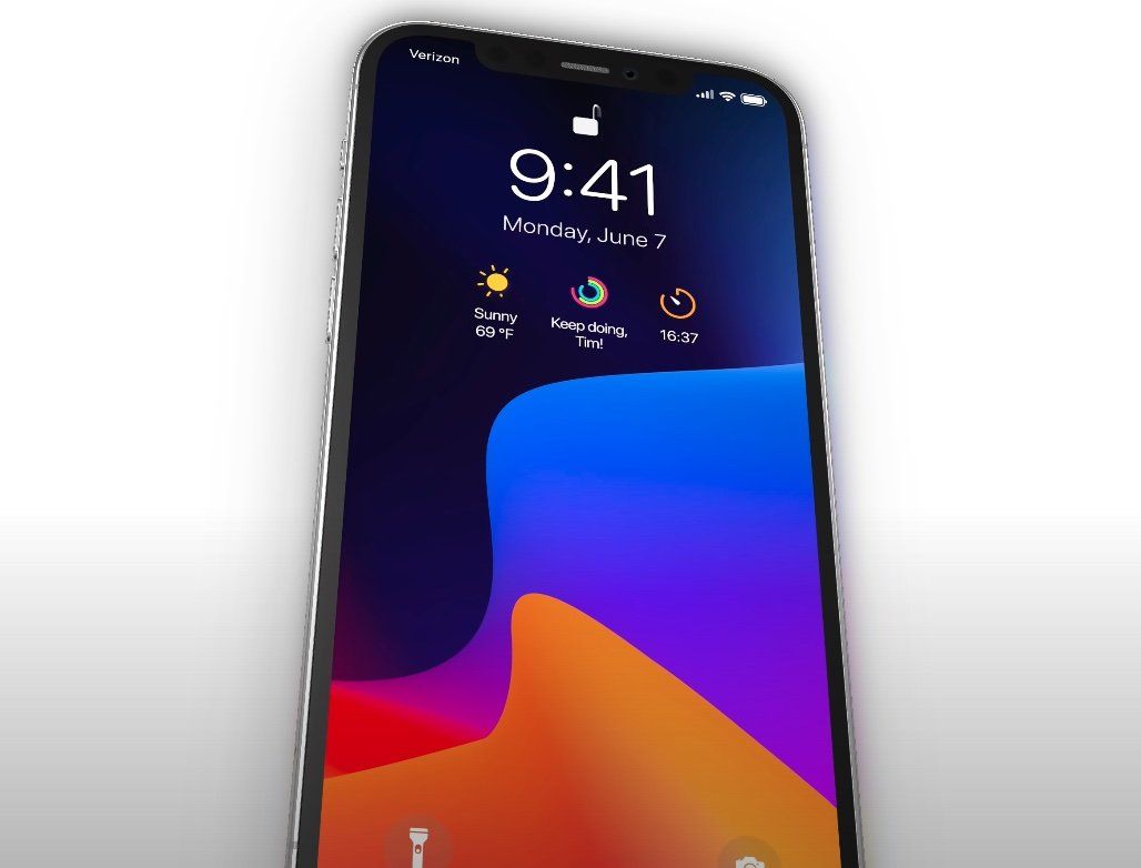 Ios 15 Lock Screen Widget Concept