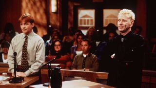 Robert Williams and John Lydon facing Judge Judy in the courtroom