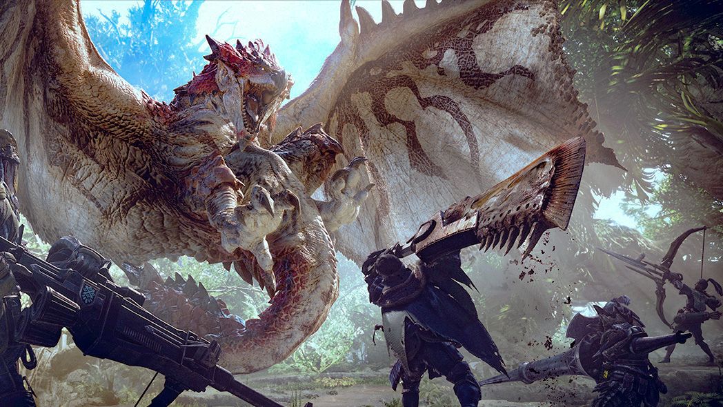 Monster Hunter: World Rathalos fight