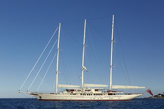 America's Cup charter: The fourth largest sailing yacht in the world - Athena (Credit: David Churchill)