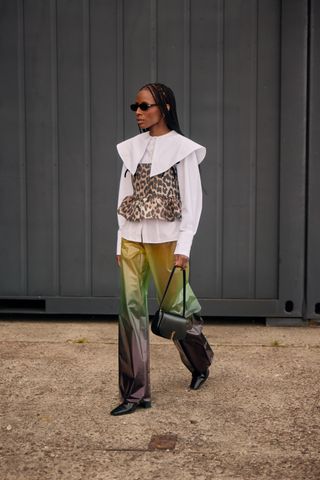 Leopardenmuster Street Style Copenhagen Fashion Week