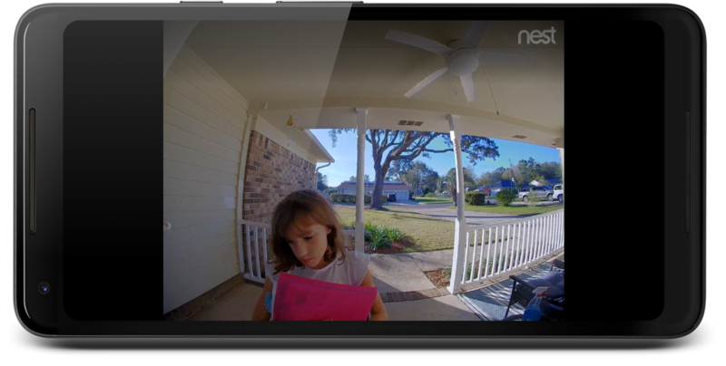 Nest Hello during the day