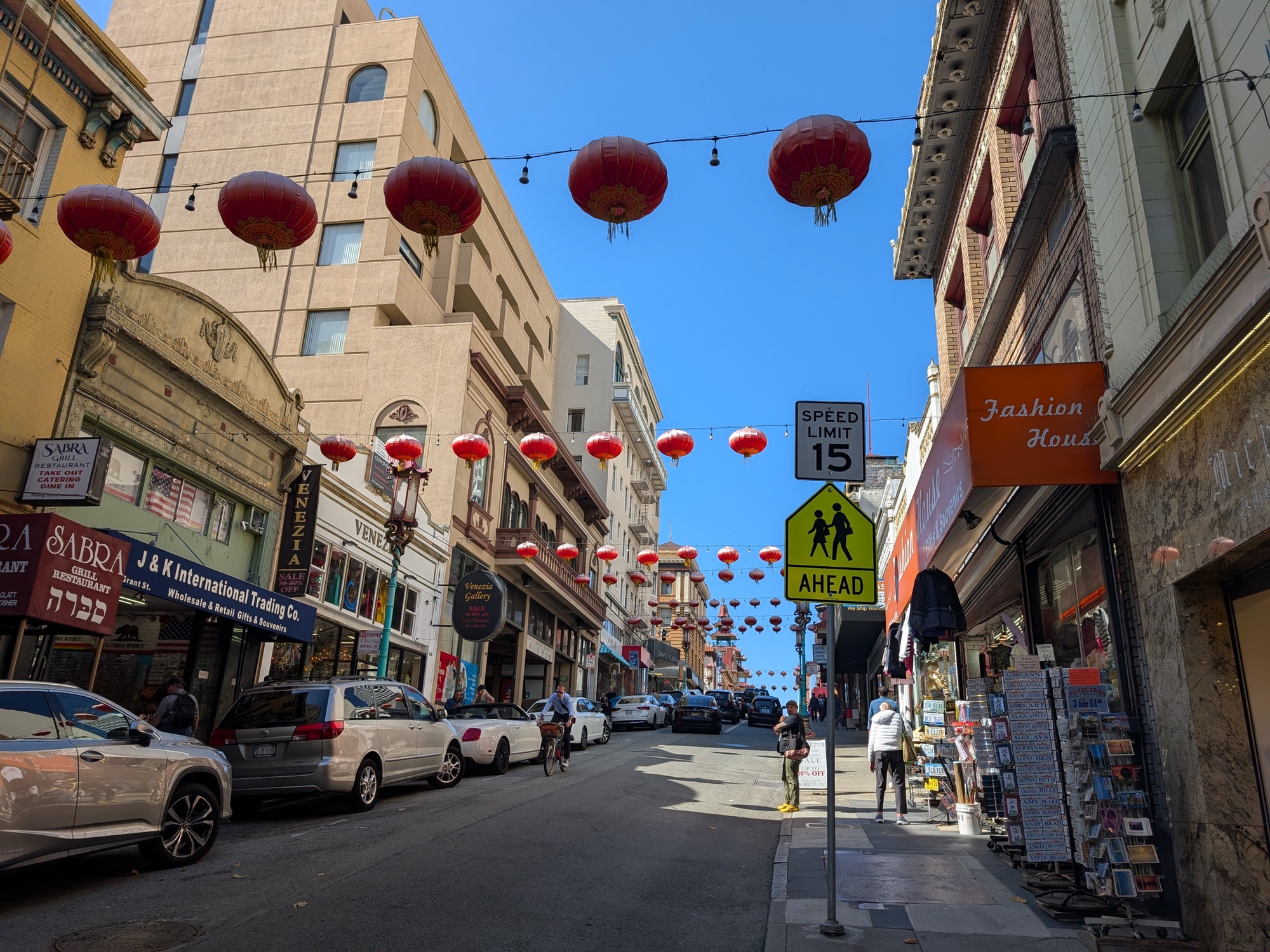 chinatown lanterns shot by Pixel 9 pro