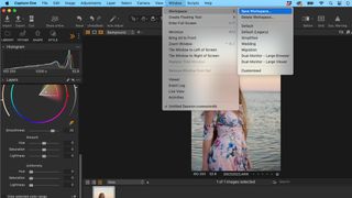 A screenshot of the workspace in Capture One Pro 23