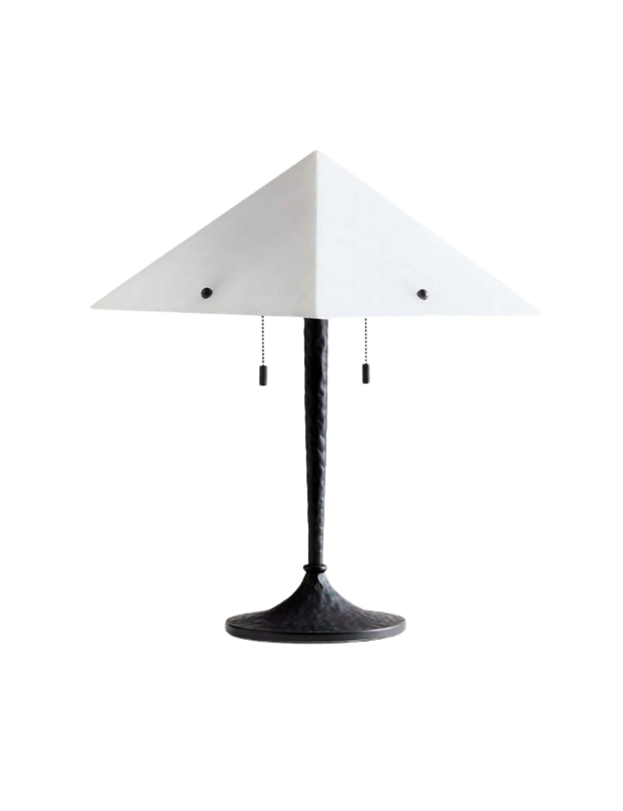 Crate and Barrel, Onirique Metal Table Lamp with Alabaster Shade by Athena Calderone