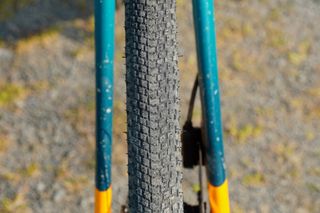 Pirelli Cinturato Gravel H tubeless gravel bike tire fitted on a wheel