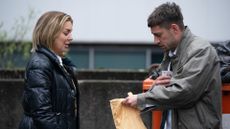 Matty (MICHAEL SOCHA) and Leanne (SHERIDAN SMITH) in The Cage
