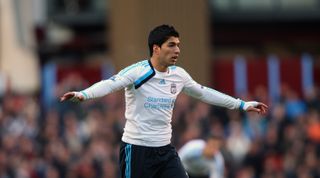 Luis Suarez of Liverpool (Photo by AMA/Corbis via Getty Images)