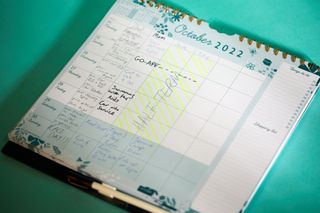 Image shows a calendar