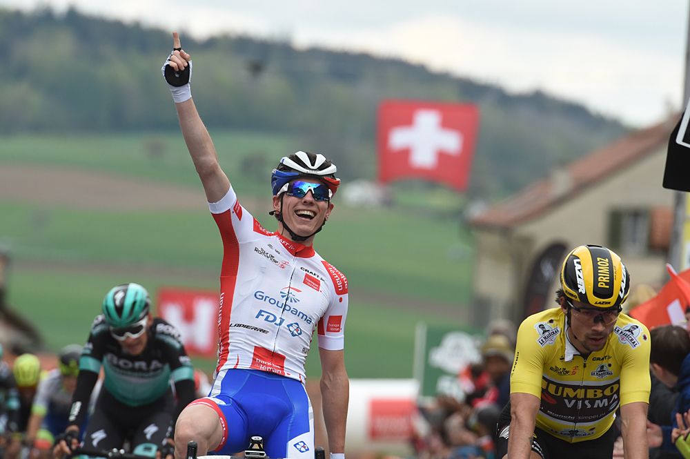 David Gaudu gave Groupama-FDJ its second consecutive stage victory at the Tour de Romandie