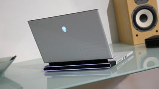 Alienware M15 R3 (2020) on a glass-top desk