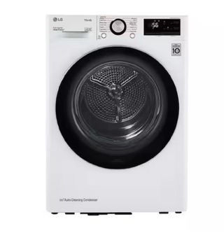 LG 24 in. W 4.2 Cu. Ft. Ventless Stackable Compact SMART Electric Dryer cut out on white background