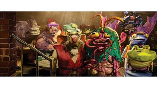 Still of some of the characters featured in Teenage Mutant Ninja Turtles: Mutant Mayhem