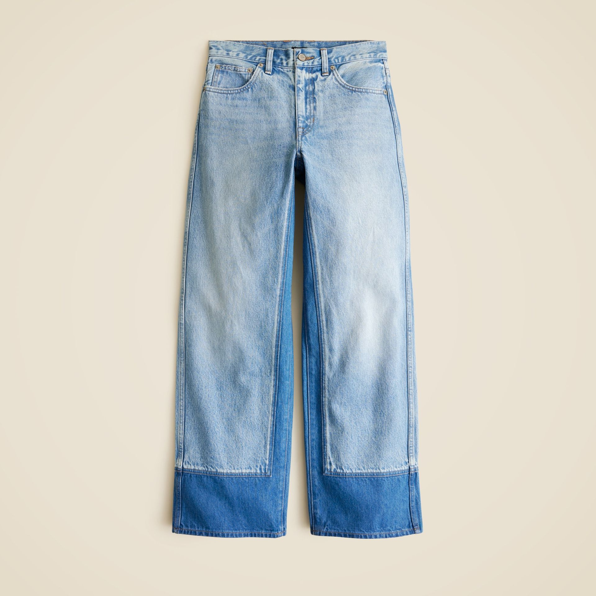 Everyday Wide-Leg Ankle Jean With Washblocking