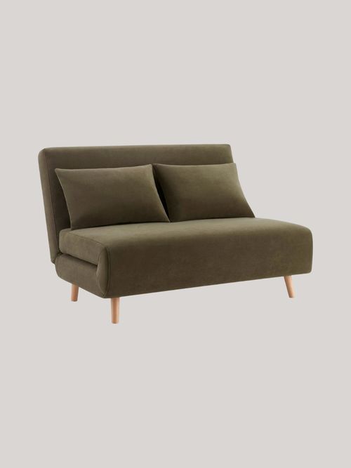 Seattle Double Click Clack Sofa Bed - Olive Green