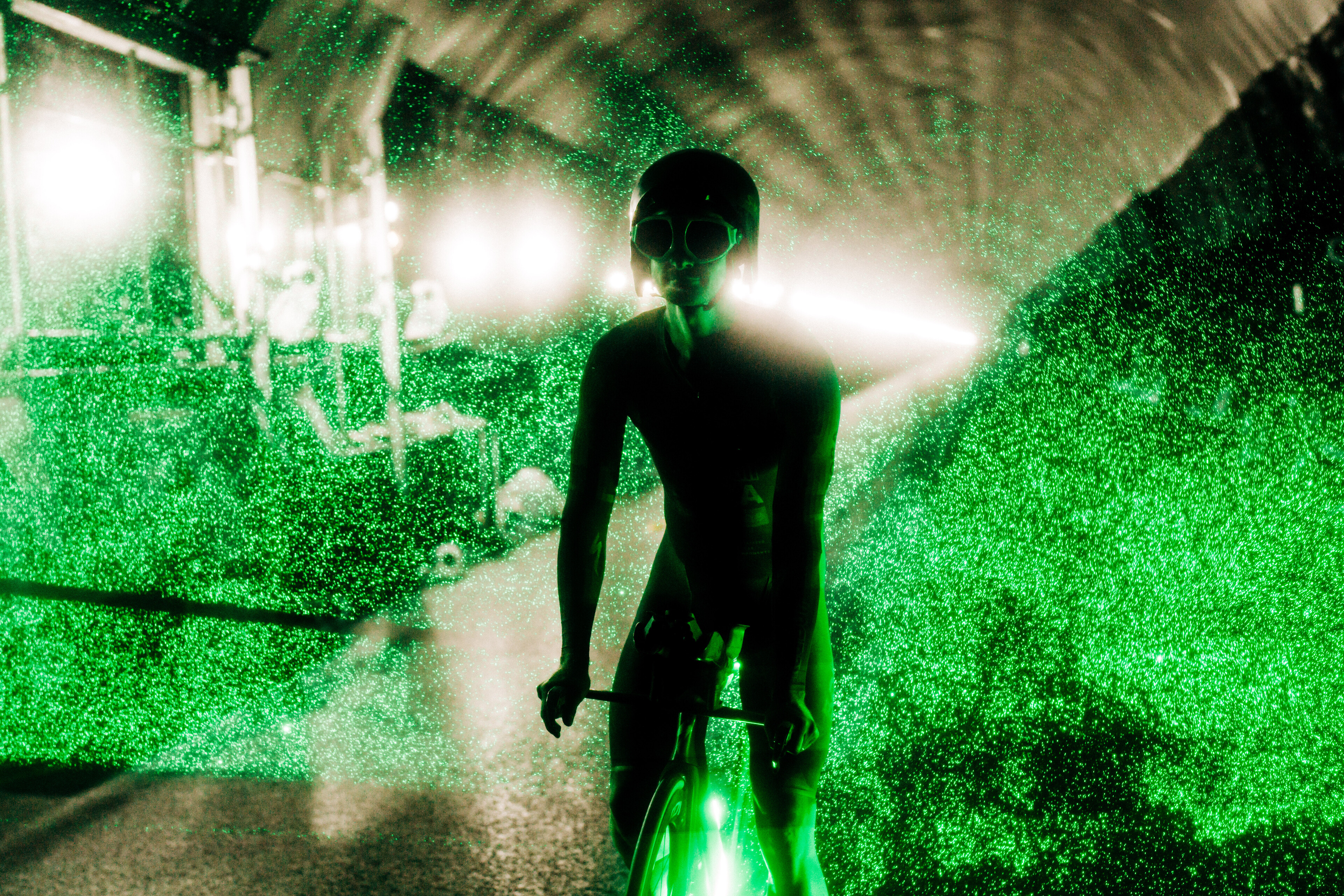 Dan Bigham during PIV testing at the Catesby Tunel