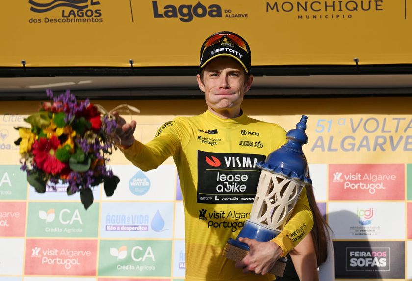 Overall winner Jonas Vingegaard at the Volta ao Algarve 2025