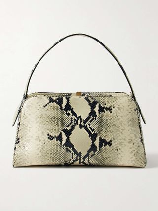 Cate Snake-Effect Leather Tote