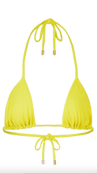 Triangle Yellow Bikini Top: $40| Kylie Swim