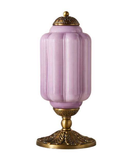 Anthropologie | Eloise Lavender Scallop Milk Glass Table Lamp