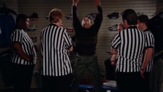 george tries to sell jimmy's shoes in Seinfeld