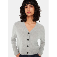 Whistles Wool Cropped V Neck Cardigan | £87.20 (was £109)