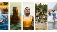 wild swimming collage