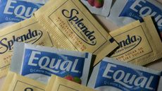 Packages of Equal and Splenda artificial sweeteners