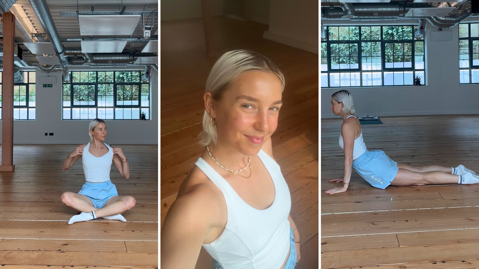 Health writer Ash S trying the Pilates swan dive every day