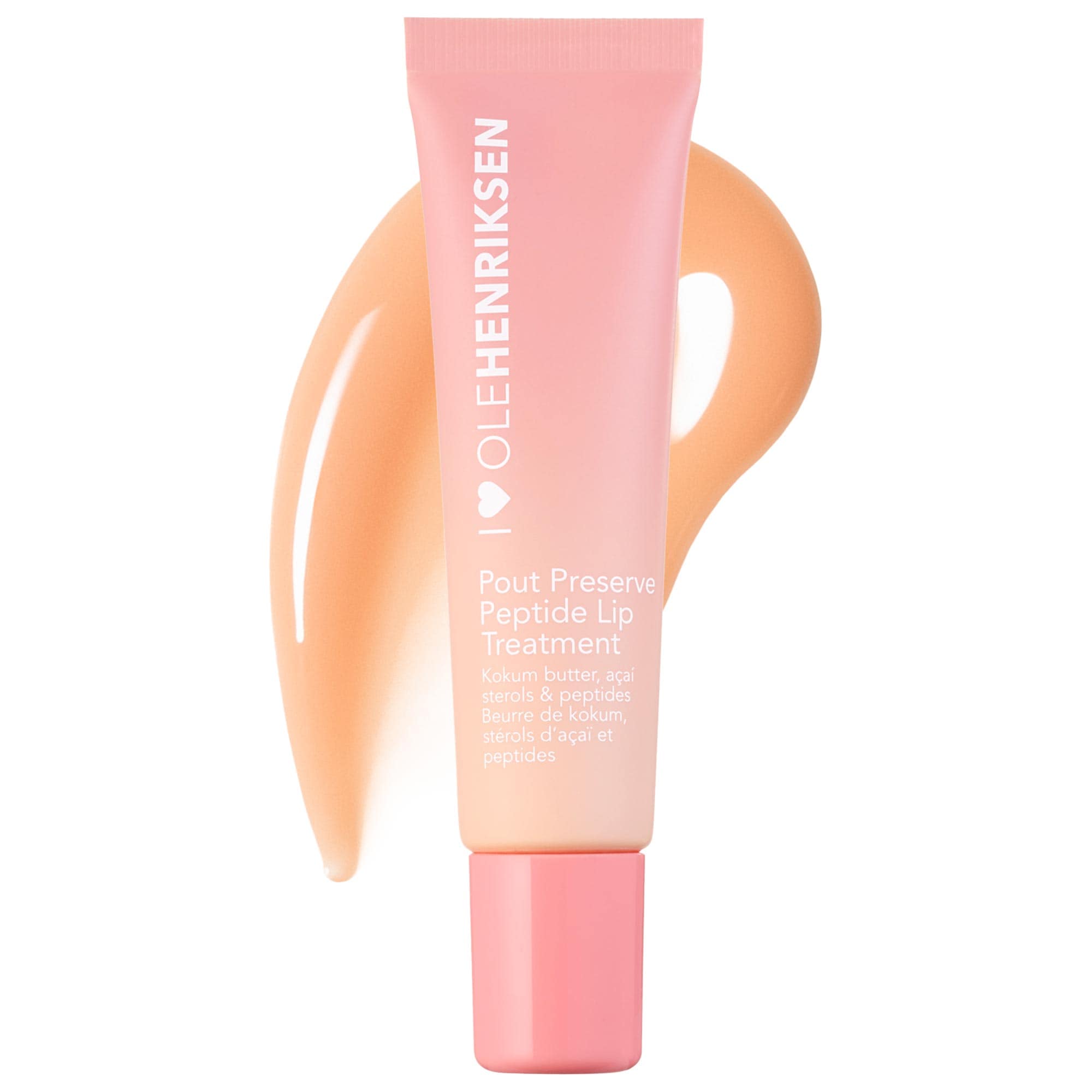 Pout Preserve Hydrating Peptide Lip Treatment - Peach Glaze - Glazed Peach Tint + Sweet Peach Scent