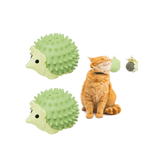 Auksky Self Groomer with Catnip Ball & Gall Fruit, one of the best catnip toys