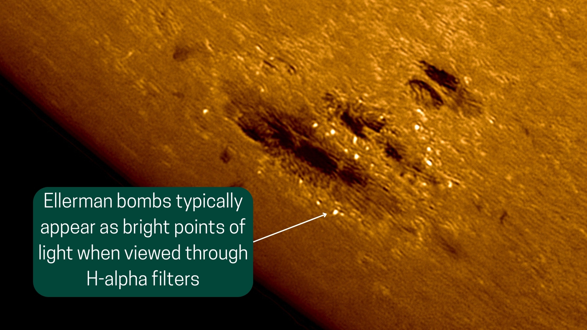 a fiery orange orb crackles with flames and a large block spot, around which can be seen bright pinpoints of light