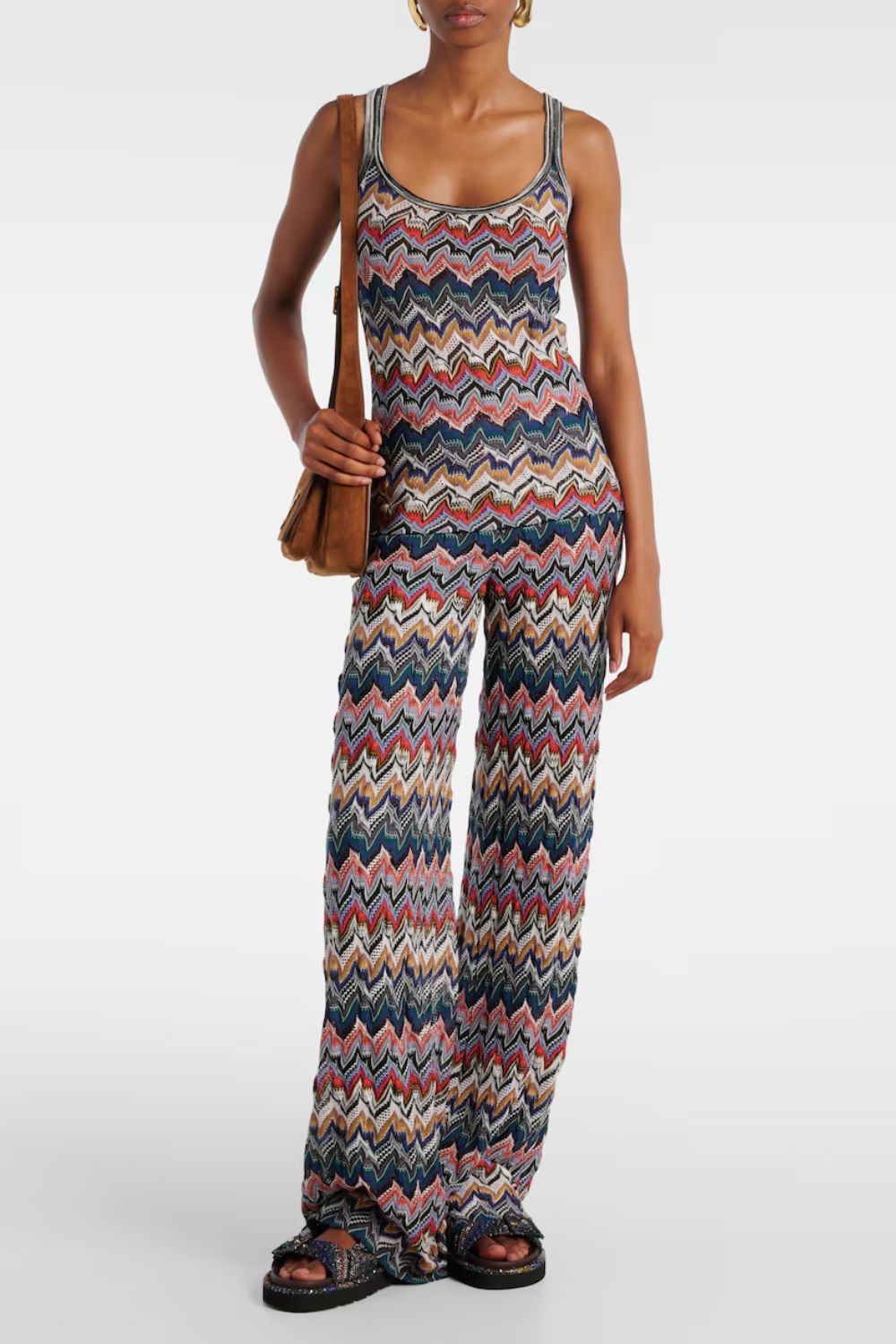 Missoni Zigzag lamé tank top