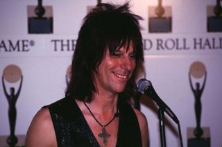 Jeff Beck during 9th Annual Rock and Roll Hall of Fame Induction Ceremony, 1994 at Waldorf=Astoria in New York, New York, United States.