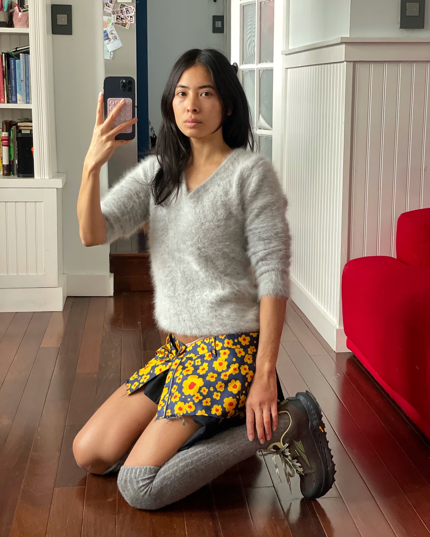 An image of @himichelleli wearing one of the biggest trainer trends of 2026.