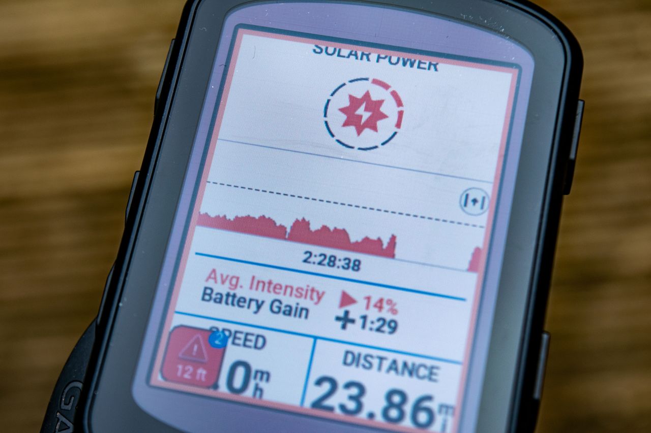 A Garmin Edge 840 computer