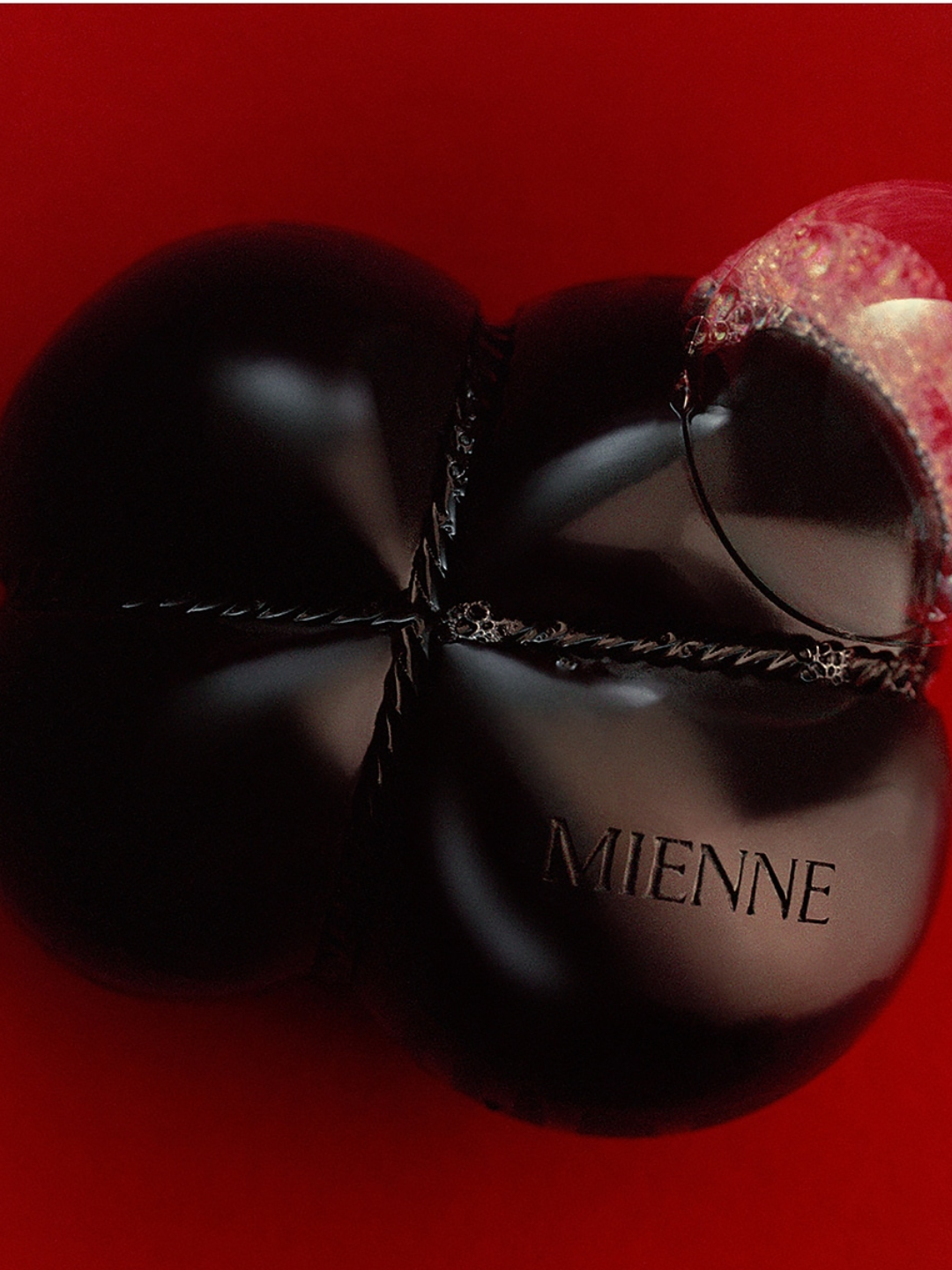 A black bar of soap from Mienne